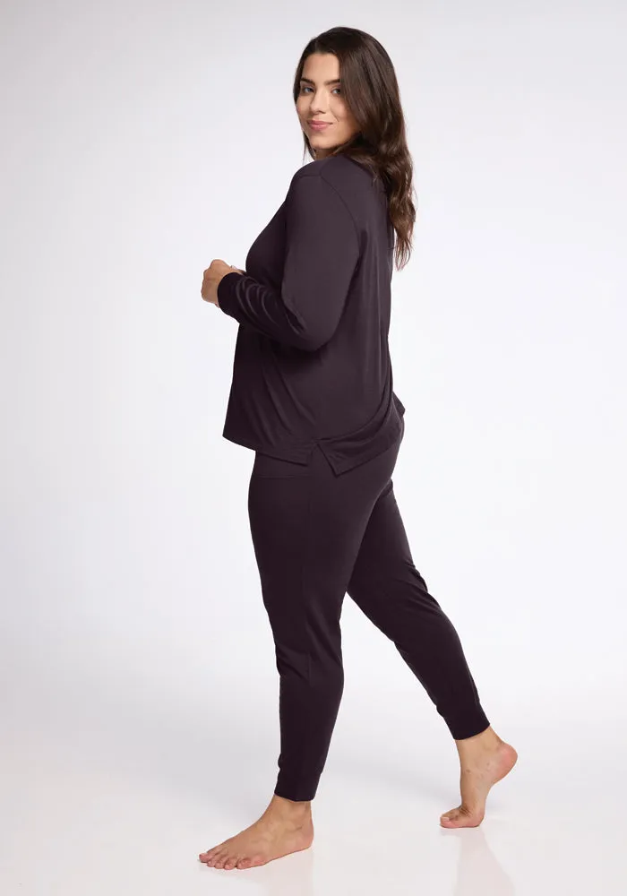 Ashlie Lounge Top • Final Sale Deals! - Chocolate Plum