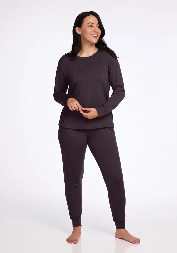Ashlie Lounge Top • Final Sale Deals! - Chocolate Plum