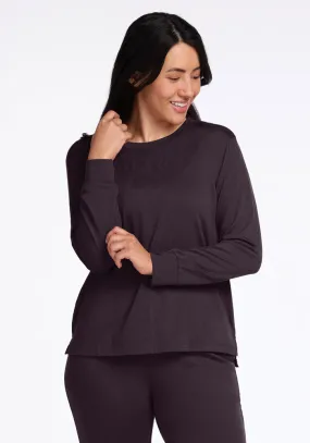 Ashlie Lounge Top • Final Sale Deals! - Chocolate Plum