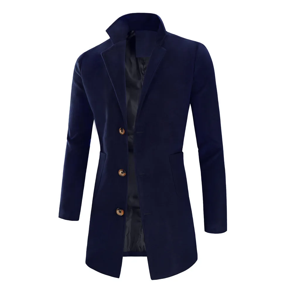 Blade Runner Jacket Men's Fashion Coat Solid Color Trench Coat