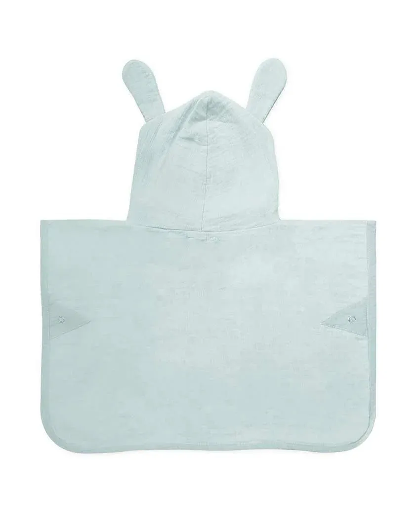 Bunny Soft Cotton Hooded Poncho Towel | 17 x 30 inches