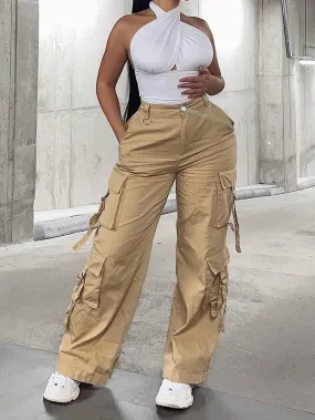Flap Pocket Side Cargo Pants