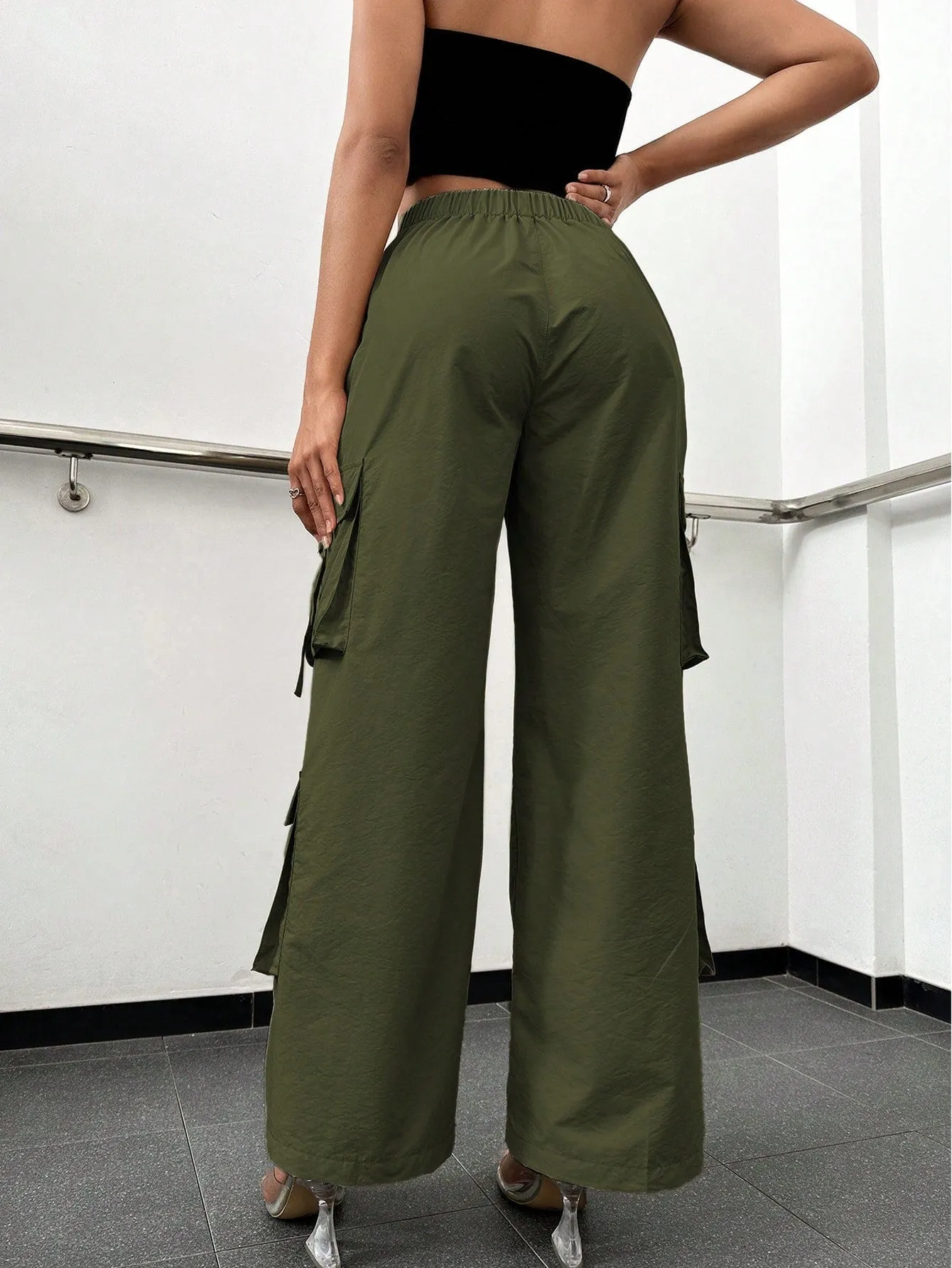 Flap Pocket Side Cargo Pants