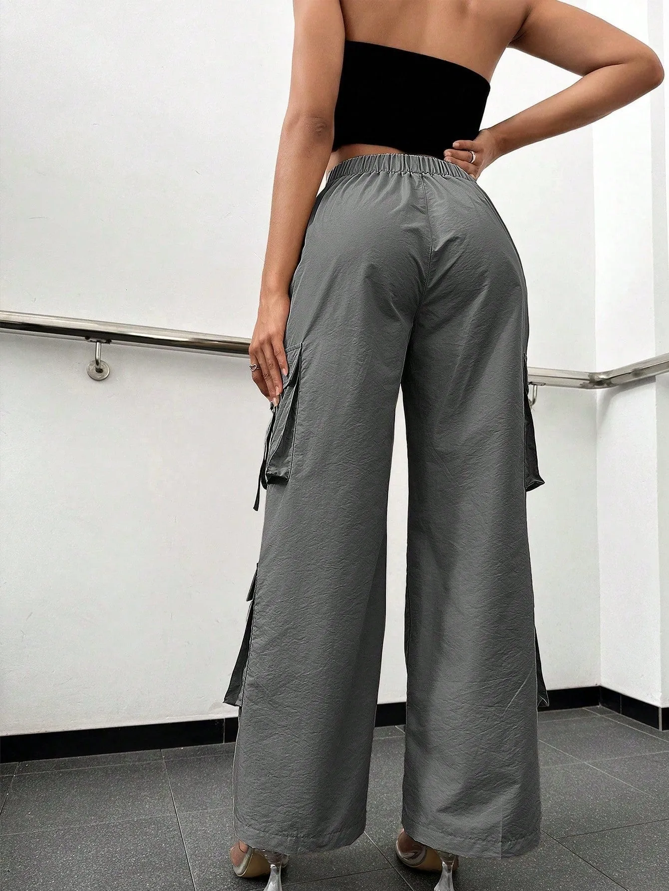 Flap Pocket Side Cargo Pants