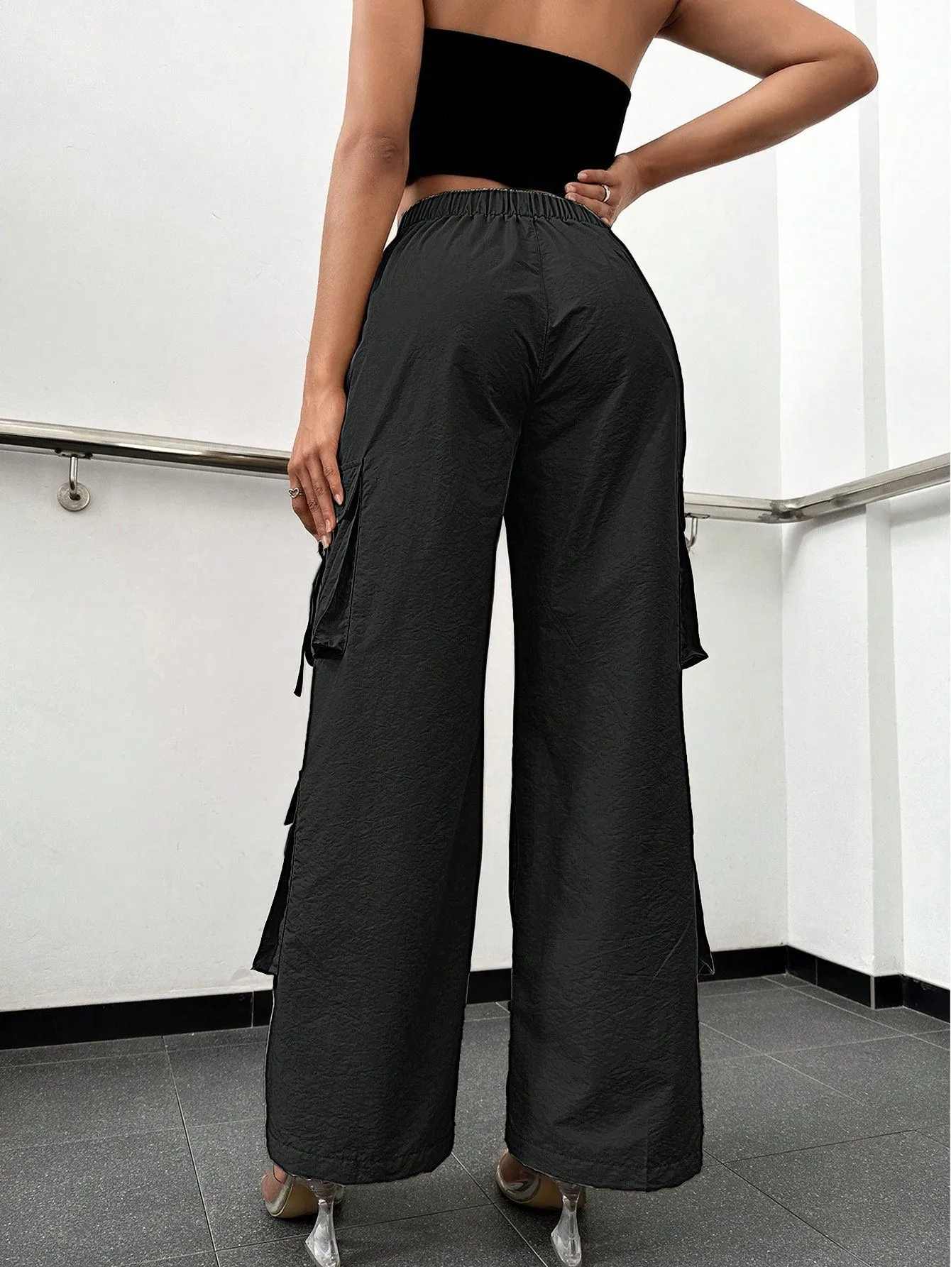 Flap Pocket Side Cargo Pants