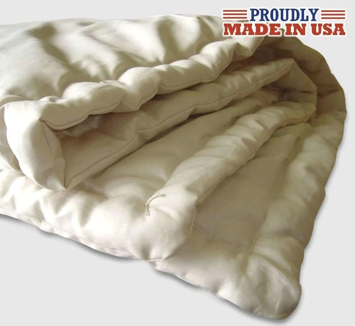 Made in USA Heavy Weight Natural Wool Comforter