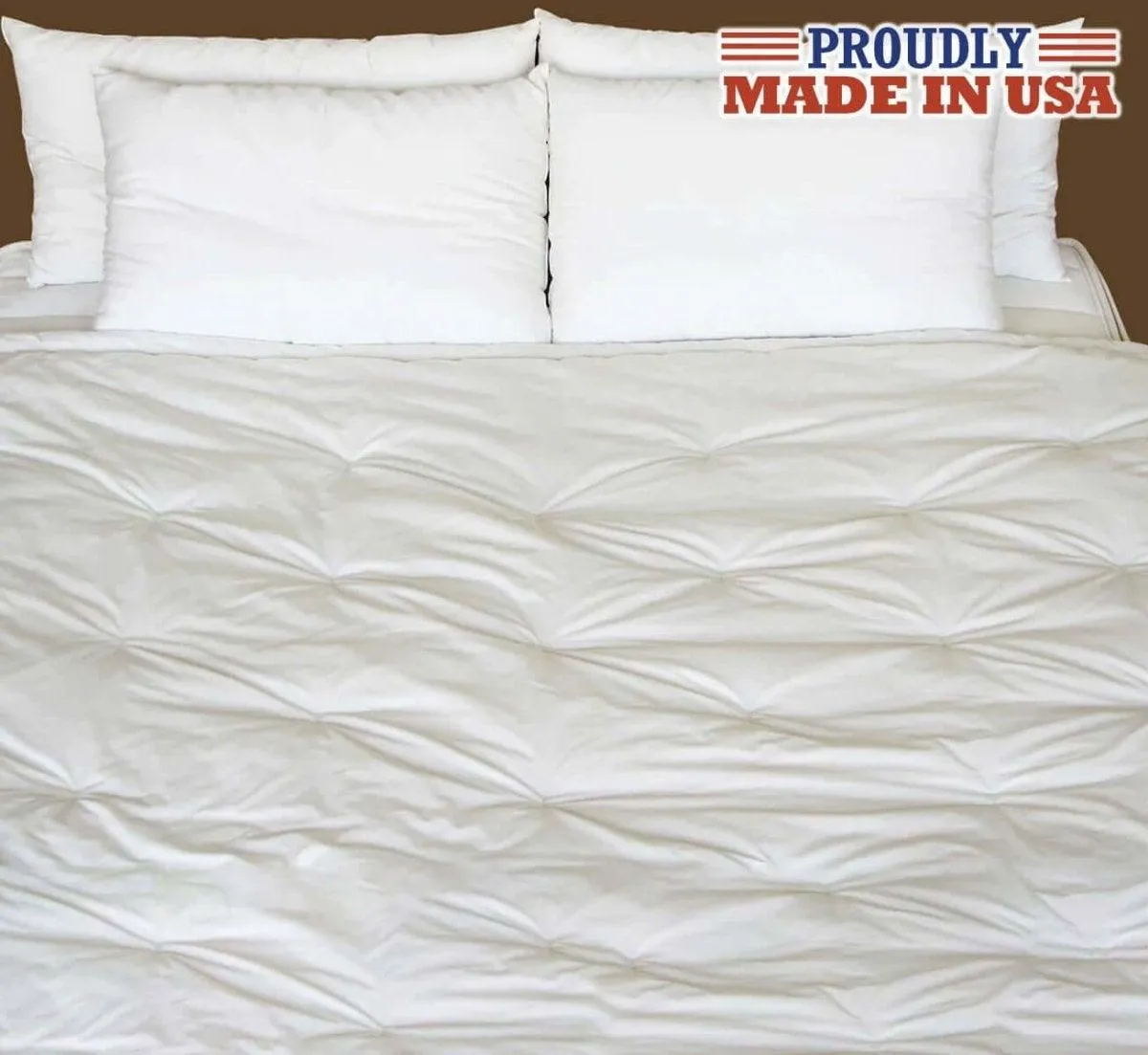 Made in USA Heavy Weight Natural Wool Comforter