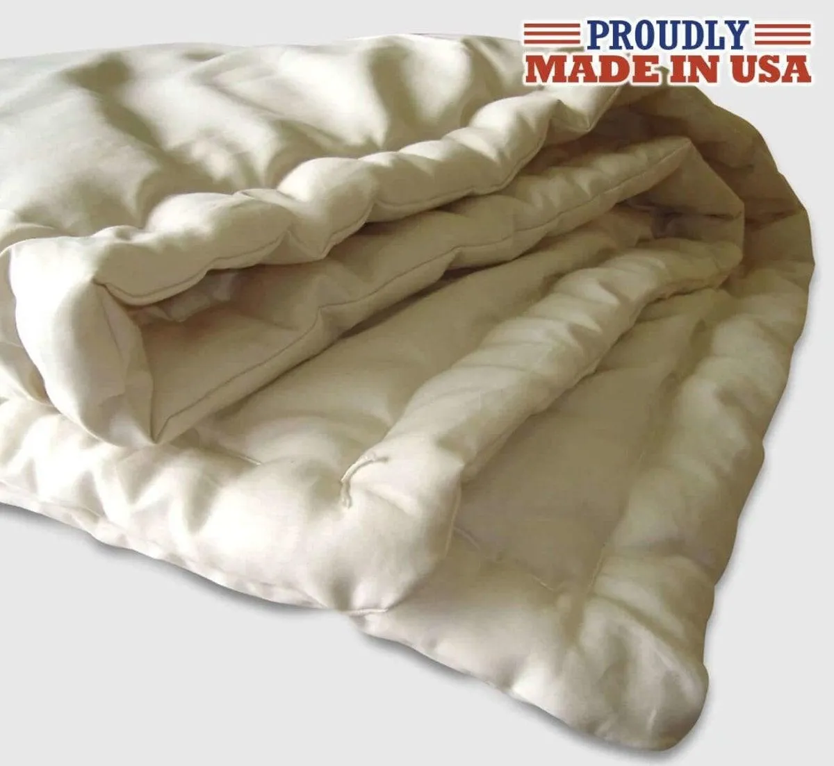 Made in USA Lightweight Natural Wool Comforter