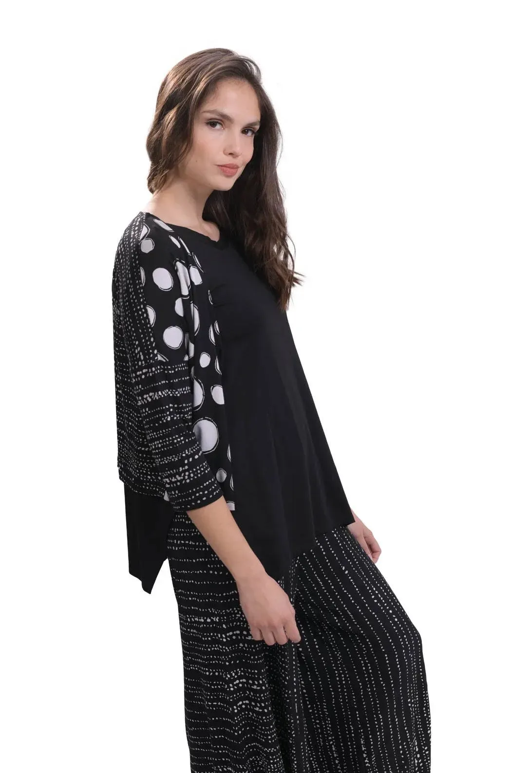 Mix Print Jersey Cardigan