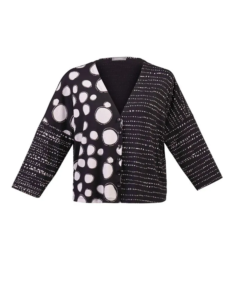 Mix Print Jersey Cardigan