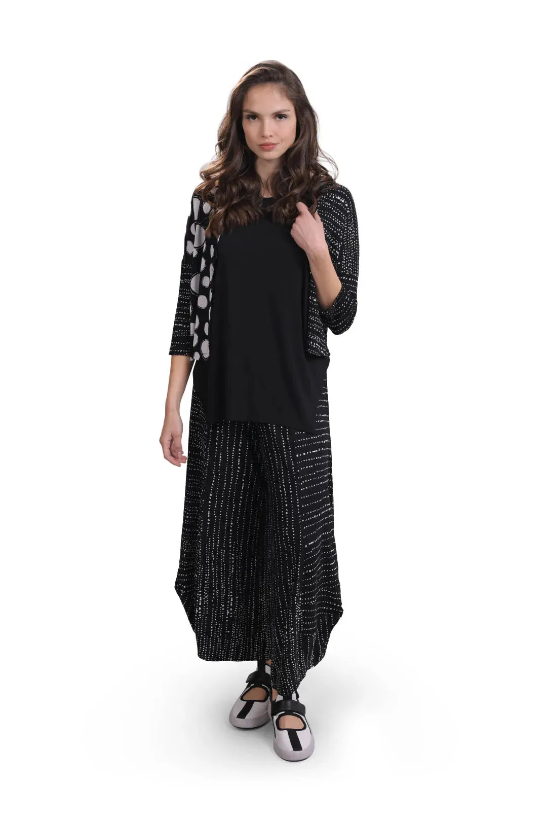 Mix Print Jersey Cardigan