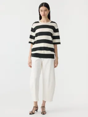 stripe merino cashmere knit